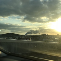 沖縄で噴火？と思ったら糸満の火災だった。