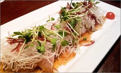 新風料理「風 -kaji-」白身魚のカルパッチョ