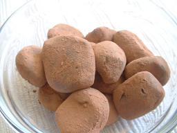手作りの生チョコ
