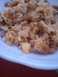 納豆チャーハン。