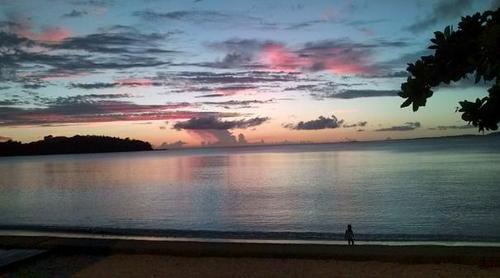 ホテルからの夕日