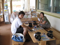 海洋深層水塩造り体験２ 2007/08/13 16:10:09