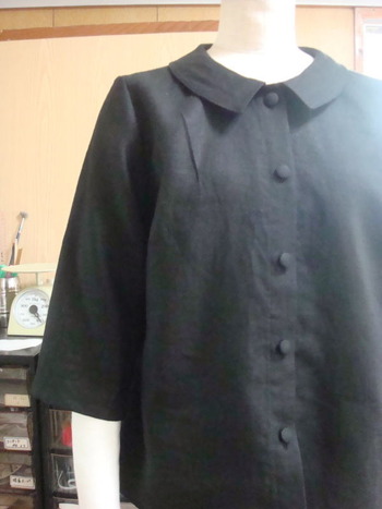 リネンの喪服 ｵﾘｼﾞﾅﾙﾊﾟﾀｰﾝｼｵﾝ 沖縄県うるま市洋服オーダーと型紙 パターン
