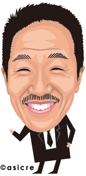 中田カウス　似顔絵イラスト