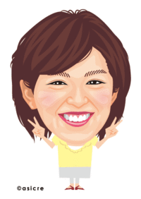 中野美奈子　似顔絵イラスト 2012/04/03 16:51:11