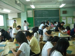 子供たちと折り紙建築