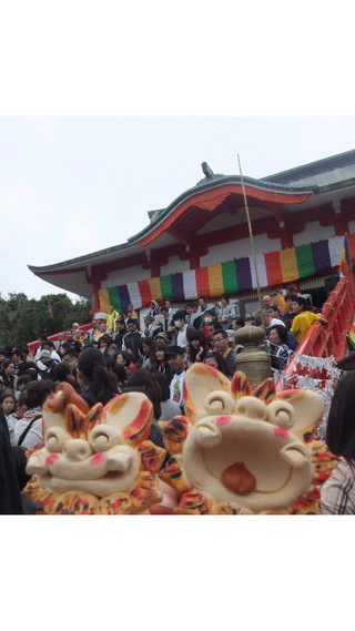 おはようさん 成田山豆まきお出かけシーサー 沖縄あすちんお出かけシーサー
