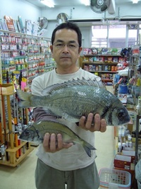 チヌ　４２ｃｍ　中城湾 2008/01/27 08:23:04
