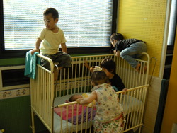 あやた４歳in東京砂漠