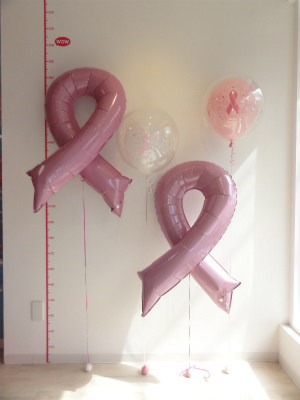 ピンクリボンバルーン、Pink Ribbon Balloon,乳がん検診啓発運動