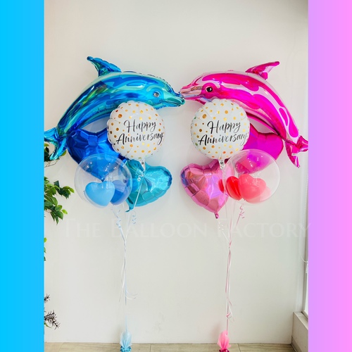ドルフィン　Wedding　結婚式　お祝い　祝電　KISS　いるか　カップルドルフィン　Balloon　OKINAWA　開店祝い　周年祝い
