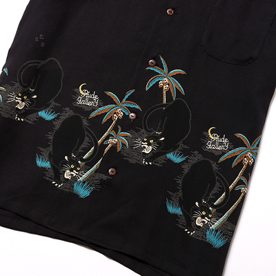 BLACK PANTHER ALOHA SHIRT (RUDE GALLERY)