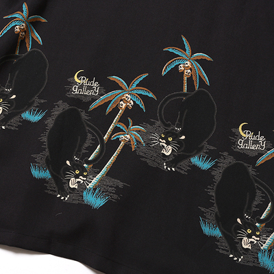 BLACK PANTHER ALOHA SHIRT (RUDE GALLERY)