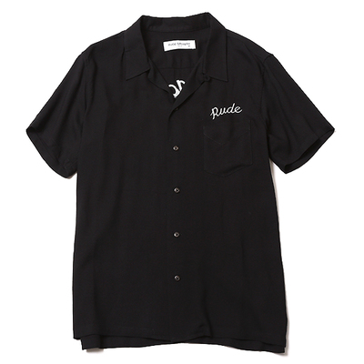 SMOKING SKULL BOWLING SHIRT　(RUDE GALLERY)