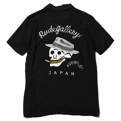 SMOKING SKULL BOWLING SHIRT　(RUDE GALLERY)
