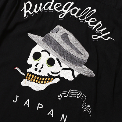 SMOKING SKULL BOWLING SHIRT　(RUDE GALLERY)