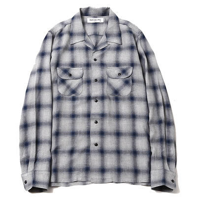 OPEN COLLAR SHIRT – OMBRE (RUDE GALLERY)