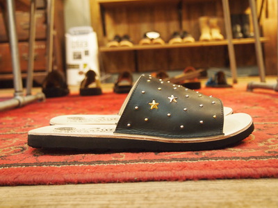 BLS-002 LEATEHR SANDAL (STUDS CUSTOM)