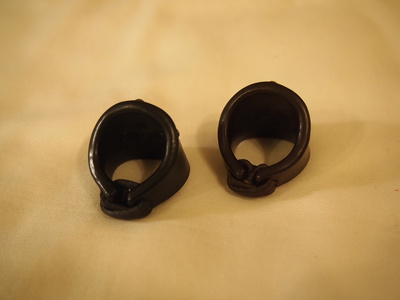 LEATHER RING (METAL JACKET)
