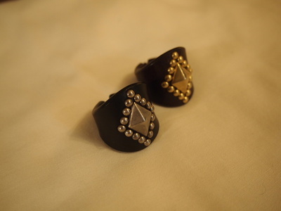 LEATHER RING (METAL JACKET)