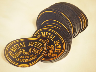 LEATHER RING (METAL JACKET)