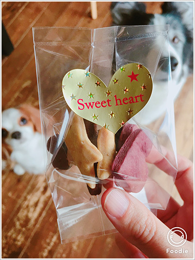 バレンタイン犬クッキー Bonico ボニコ 沖縄県中城村のドッグマッサージ 手作りごはん教室