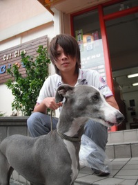 アッシュと散歩＼(^o^)／ 2011/08/07 10:06:50