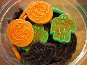 ハロウィンクッキー(・e・)