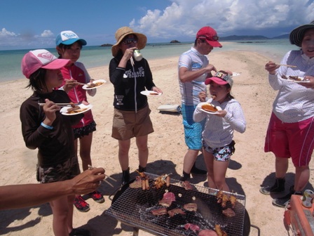 幻の島!!!!!　美崎牛でＢＢＱだぁぁぁ～(^_^)v♪