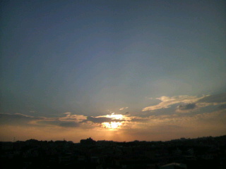 今日の夕方