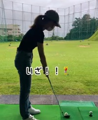 初の打ちっぱなし　美乃里編 2021/10/25 15:56:28