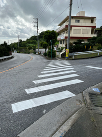 横断歩道設置完了❗️2022.11月 2022/11/30 15:47:55