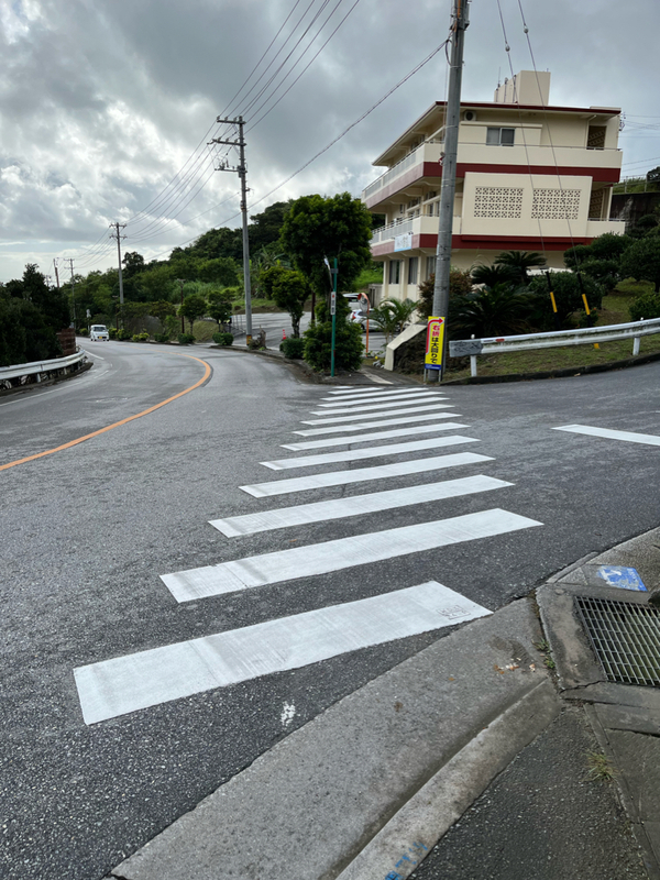 横断歩道設置完了❗️2022.11月