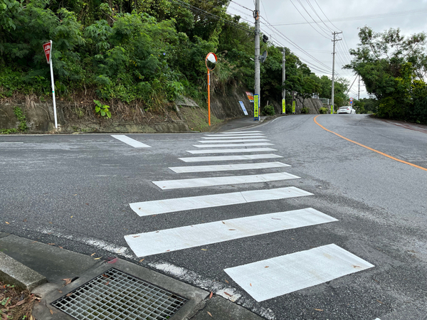 横断歩道設置完了❗️2022.11月