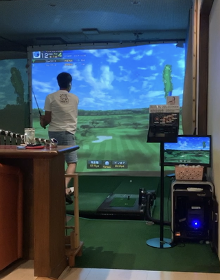 店内画像シミュレーションゴルフ