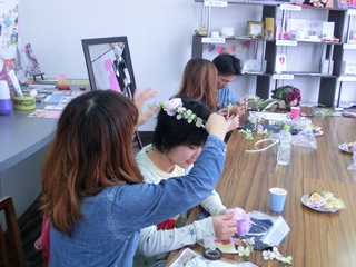 花かんむり作成会！！