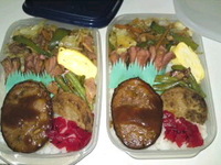 簡単(∋_∈)手抜き弁当(￣∀￣) 2011/06/13 19:52:32