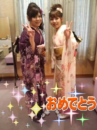 おめでとうさん(^_^)v私の娘と…わたしV(^-^)V 2011/01/14 16:58:07