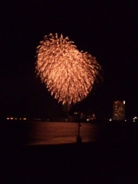 はじめての花火☆ 2013/07/07 23:30:53