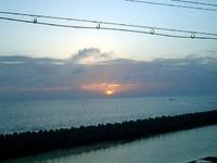 今日の夕日