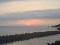 昨日の夕陽