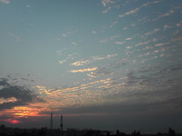 夕雲がきれい