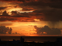 今日の夕陽は 2007/08/28 19:05:08