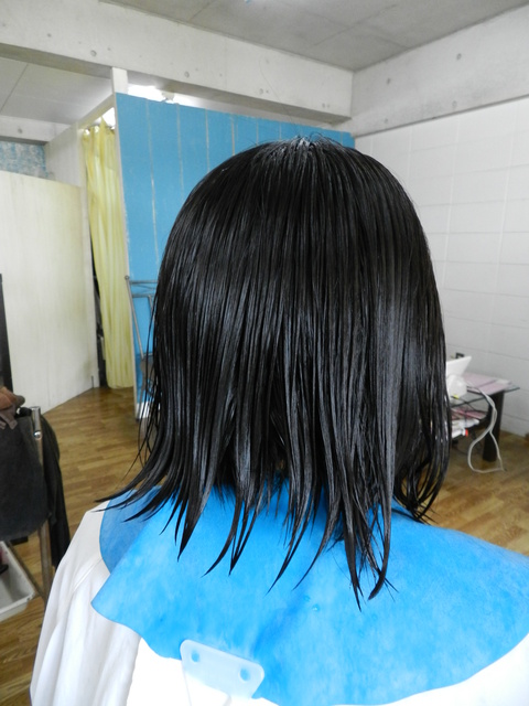 重い前下がりから軽いほんのり前下がりボブへ 美容室 エルカミノ