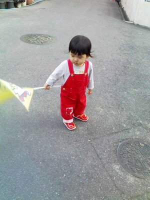 れんこんとほたてのお好み焼きと大学いも