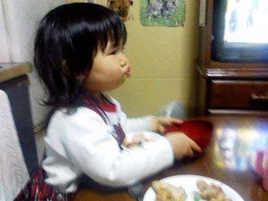 実家で母と雛パーティ
