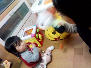 Mさんがきました。