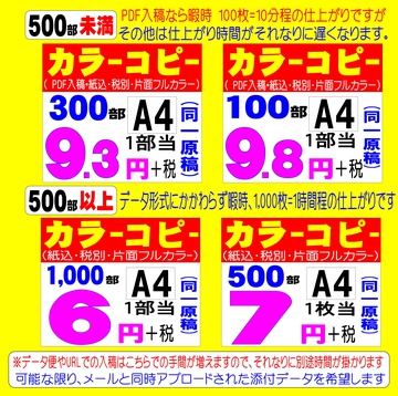 チラシ印刷 300枚 片面 フルカラー 激安A4白黒1,000部@1（暇時15分仕上）【沖縄限定】格安ちらし印刷:A4