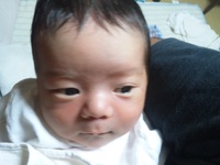 生後9日。笑  と   生後5年。笑 2012/09/27 21:49:42