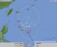 台風チャバ 2010/10/26 09:45:31